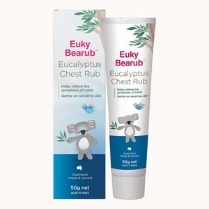 호주 유키베어럽 바르는 감기크림 유칼립투스 체스트러브 50g Euky Bearub Eucalyptus Chest Rub 50g, 1개