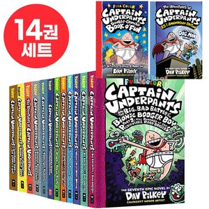 국내 당일발송 캡틴 언더팬츠 컬러판 세트 Captain Underpants 영어원서 음원제공-스콜, 캡틴 언더팬츠 컬러판 14권 세트