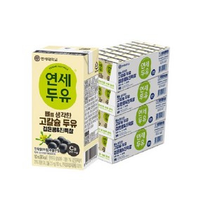 연세두유 뼈를 생각한 고칼슘 두유 검은콩, 180ml, 96개