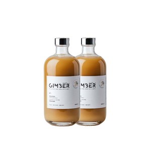 GIMBER 짐버 100% 유기농 생강 농축액 비건 인증 500ml, 2개