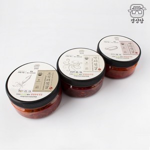 경성당 젓갈 3종세트(오징어 낙지 명란) 180g x 3개 저염 젓갈 HACCP