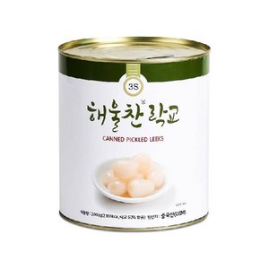 해울찬 락교 3S 3kg X 6통 1박스 [원터치 캔락교 삼도식품], 6개