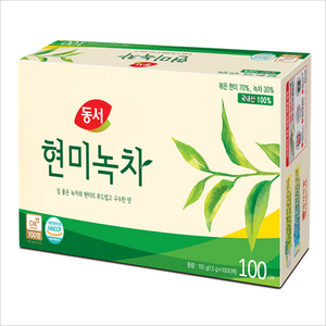 동서 현미녹차 티백, 1.5g, 100개입, 1개