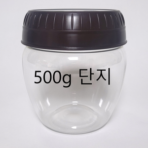 SD 항아리 플라스틱 단지 (500G) 깍두기통 김치통 고추장통 된장통, 10개, 500g