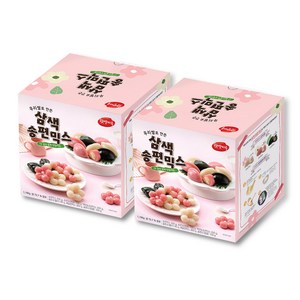 [화과방] 우리쌀로 만든 삼색송편믹스(70~90ea분량) 송편 만들기 키트 세트 DIY, 2개, 1.19kg