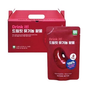 낫띵베럴 드링킷 유기농 팥물 100ml x 24포, 1개입, 24개