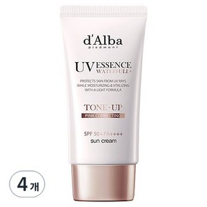 달바 워터풀 톤업 선크림 SPF 50+ PA++++, 50ml, 4개