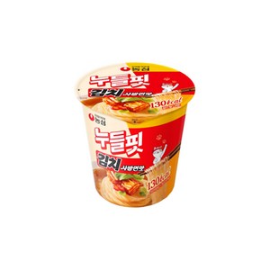 농심 누들핏 김치사발면맛 37.5g, 6개