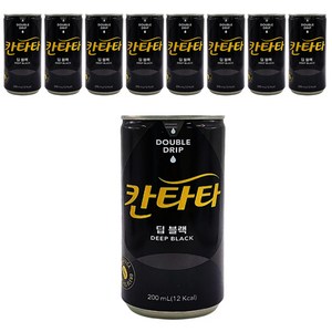 롯데 칸타타 딥블랙 200ml 30캔, 30개