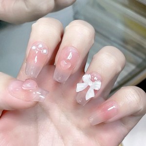 디아온 웨딩 젤 셀프 붙이는 네일팁 1+1 세트 (20p), 2개, S