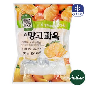 재호 냉동 망고 미트 하프컷 망고과육, 1개, 500g