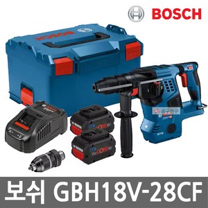 보쉬 GBH18V-28CF 충전 해머드릴 18V 8.0Ah 2개 BL모터 SDS PLUS 퀵체인지척 로터리 무선 햄머 함마 드릴, 1개