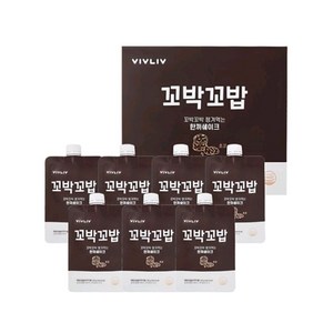 비브리브 꼬박꼬밥 체중조절용 한끼쉐이크 초코, 40g, 7개