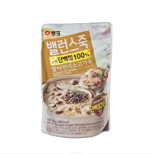 샘표 밸런스죽 발아현미 소고기죽, 420g, 2개