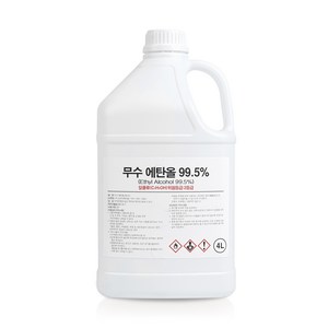 크로바 무수에탄올 99% 1L / 4L 소독용 알코올 에틸 알콜, 1개