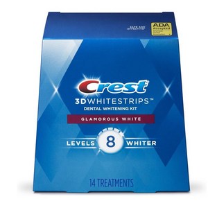 크레스트 3D 화이트 스트립스 치아미백 Cest 3D Whitestips Glamoous White, 1개