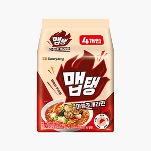 삼양 맵탱 마늘조개라면 멀티팩 440g, 4개