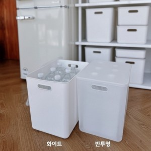 생활탐구 펜트리 수납함 옷장 정리 심플 리빙박스 드레스룸 수납 투명 옷 정리함 장난감 아기옷 보관함, 1개, 수납L_1개, 반투명