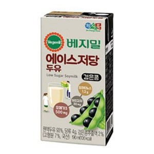 베지밀 에이스 저당 두유 190ml, 16개