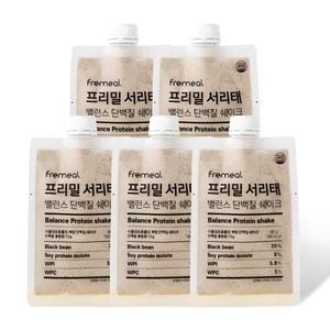 프리밀 서리태 밸런스 단백질 쉐이크, 40g, 5개