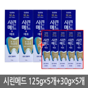 시린메드 에프 치약 125g x 5p + 30g x 5p, 1세트