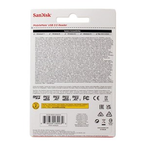 SanDisk 모바일메이트 USB 3.0 마이크로SD 카드리더기 블랙 (SDDR-B531-GN6NN).