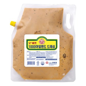 오뚜기 1000 아일랜드 드레싱, 2kg, 1개