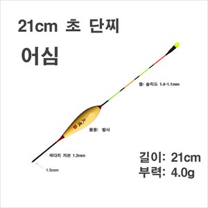 21cm 단찌 어심 -산란철 저수심대 공략용, 1개