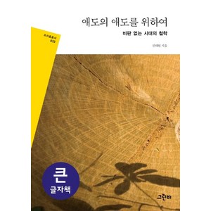 애도의 애도를 위하여(큰글자책):비판 없는 시대의 철학, 그린비, 진태원 저