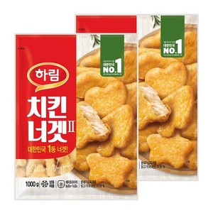 하림 치킨너겟(2), 1kg, 2개