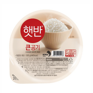 햇반 큰공기, 300g, 18개