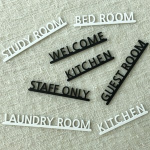 [전호] 레터링 도어사인 방문패 표찰 디자인문패, 문구-LAUNDRY ROOM