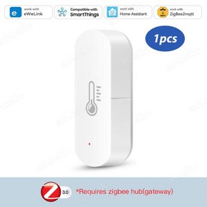 ZigBee 온도 습도 센서 eWeLink 앱 실내 온도계 스마트싱스 Zigbee2MQTT 구글 홈 어시스턴트 알렉사 앨, 2) Option 2, 1개