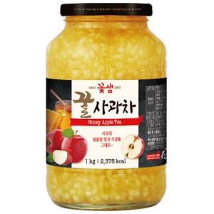 꽃샘 꿀사과차, 1kg, 1개