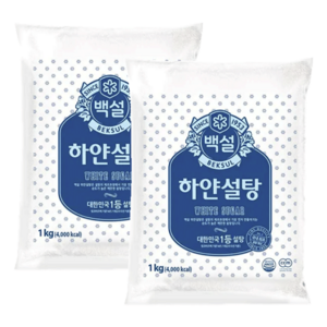 백설 하얀설탕, 1kg, 2개