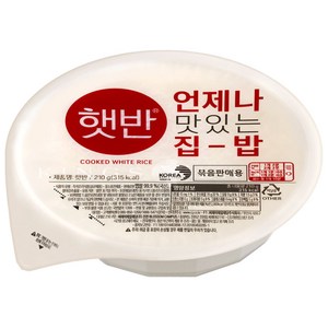 햇반 백미밥 210g 중간공기, 9개