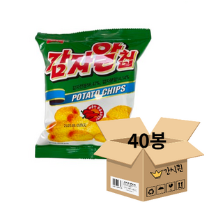 제주농연 감자알칩 매콤한 볶음 고추장맛, 27g, 40개