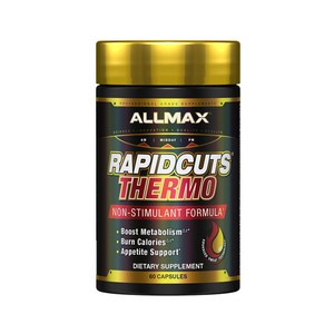 Rapidcut Thermo - 강력한 무자극 체지방 커팅제 [ALLMAX], 60정, 1개