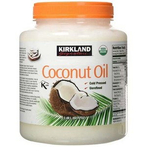 Kirkland 미국코스트코 커클랜드 유기농 코코넛 오일 84oz(2.38kg), 2.48L x  1병, 1개, 2.38L