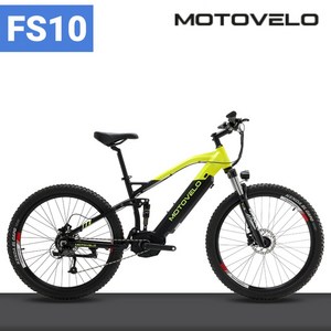 모토벨로 FS10 15Ah 전기MTB 자전거, PAS모드(스로틀X), 블랙