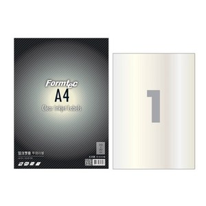 폼텍 전산 잉크젯 투명 라벨지 IC-3130, 1칸, 50개입