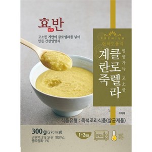 효반 클로렐라죽 300g 연하곤란 삼킴장애 노인식사 [원산지:상품상세참조], 5.황태죽 300g, 1개