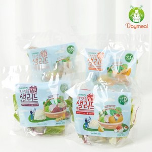 데이밀 자연을담은 샐러드 8가지 토핑 혼합4종 토핑샐러드 국내산 야채믹스, 100g, 8개, 실속토핑 혼합 8팩, 드레싱없음