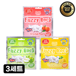 퍼지락 자일리톨 캔디 피치 40g + 레몬 40g + 그린애플 40g, 120g, 3세트