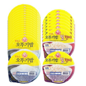 오뚜기밥210g 16입+찰현미210g 8입 총24입, 1세트