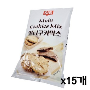 베이킹파티 SIB 선인 멀티쿠키믹스 1KG X 15개