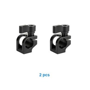 카본삼각대 카메라삼각대 DSLR 여행용 HDRIG 범용 15mm 단일로드 클램프 케이지 용, 2pcs, 2개