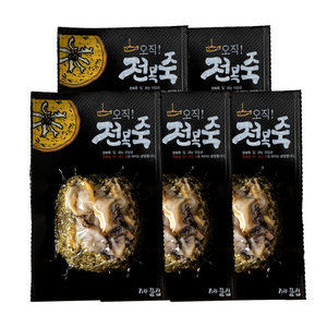 기장끝집 전복내장 오직전복죽 밀키트, 5개, 195g