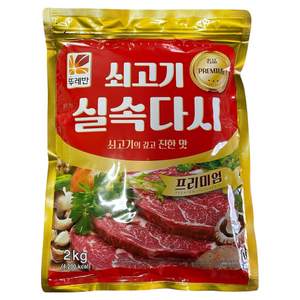 뚜레반 실속 다시다 쇠고기 조미료 2kg, 1개