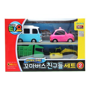 타요 스페셜 꼬마 버스 친구들 2 완구세트, 혼합색상, 1개